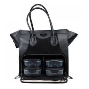 Victoria Six Pack Bag Purse in Black